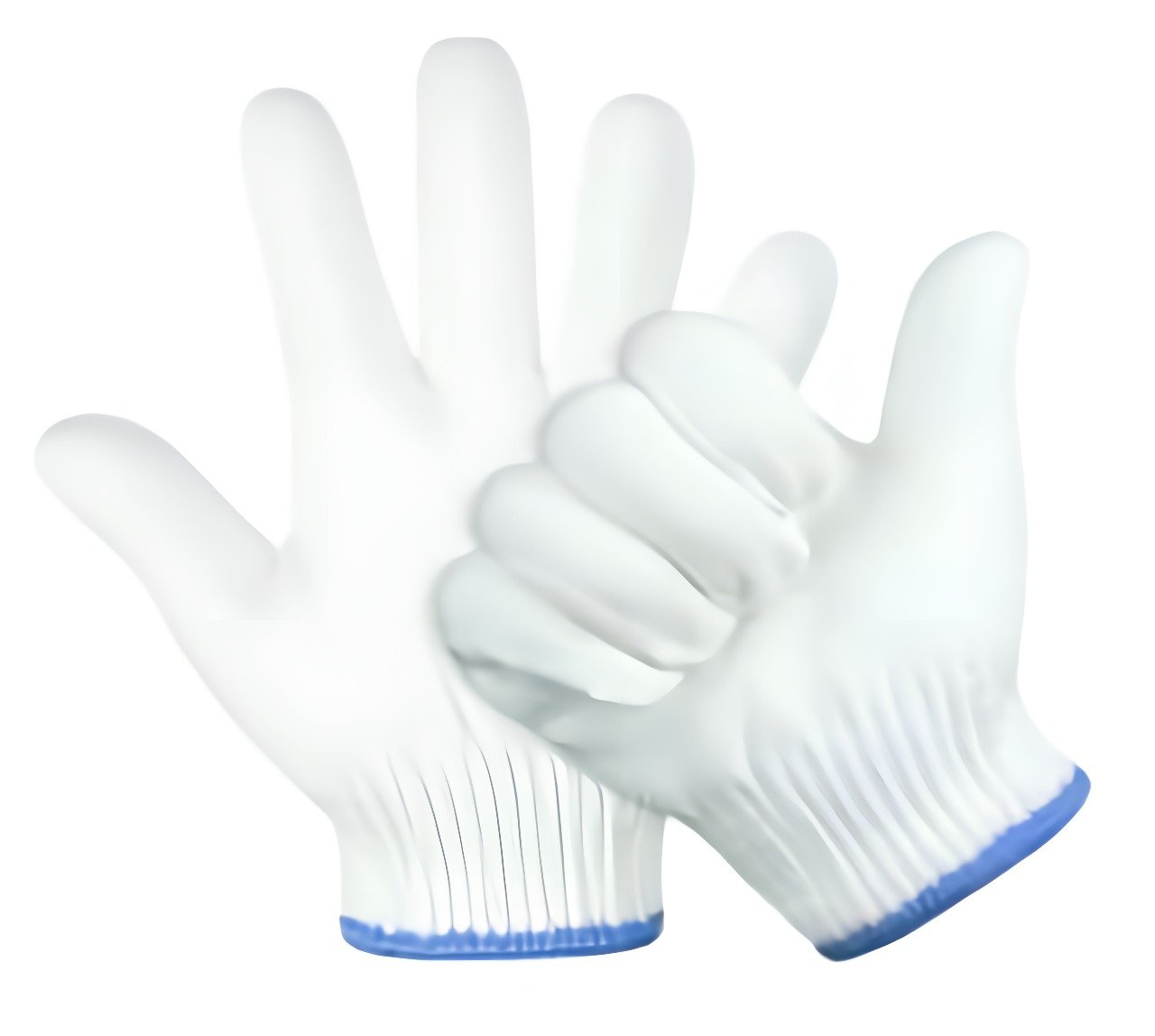 COTTON GLOVES GAUGE 10 WHITE (12 PAIRS/PACK)